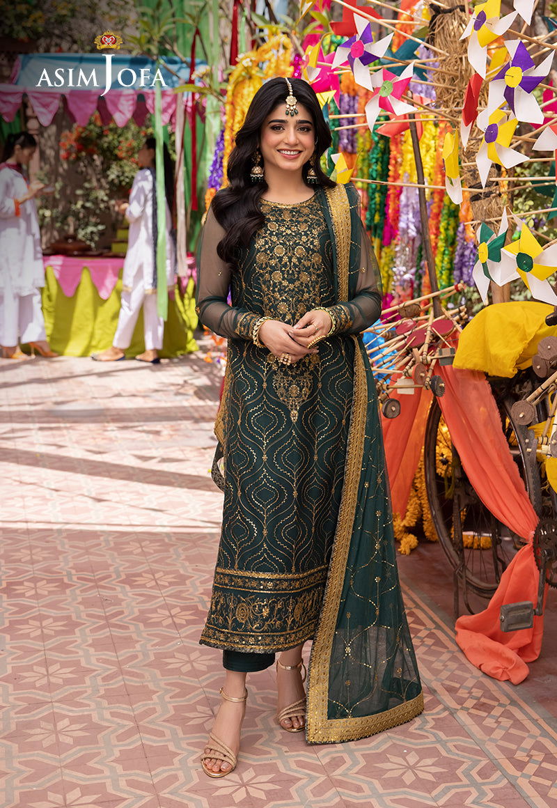 Asim Jofa Pyaar Diyan Gallan Unstitched 3pcs - Jotey