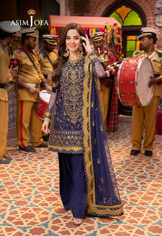 Asim Jofa Pyaar Diyan Gallan Unstitched 3pcs - Jotey