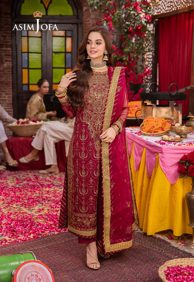 Asim Jofa Pyaar Diyan Gallan Unstitched 3pcs - Jotey