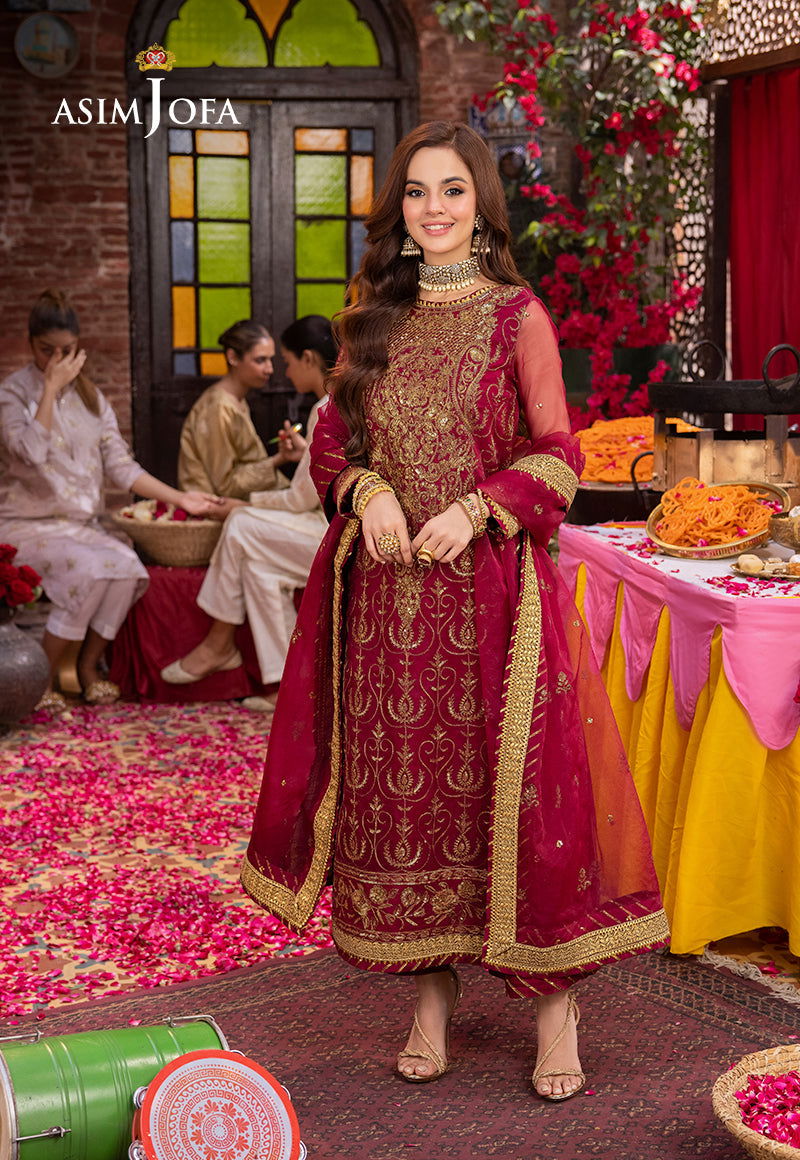 Asim Jofa Pyaar Diyan Gallan Unstitched 3pcs - Jotey