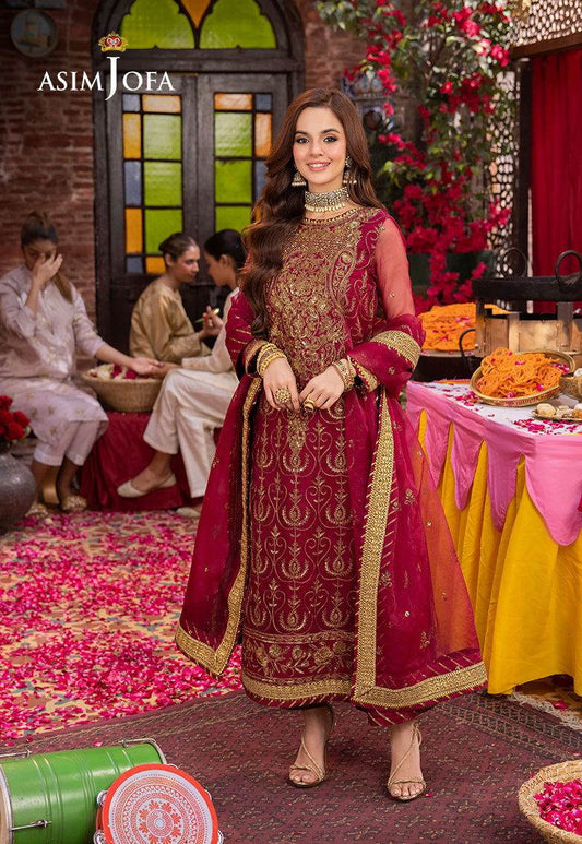 Asim Jofa Pyaar Diyan Gallan Unstitched 3pcs - Jotey