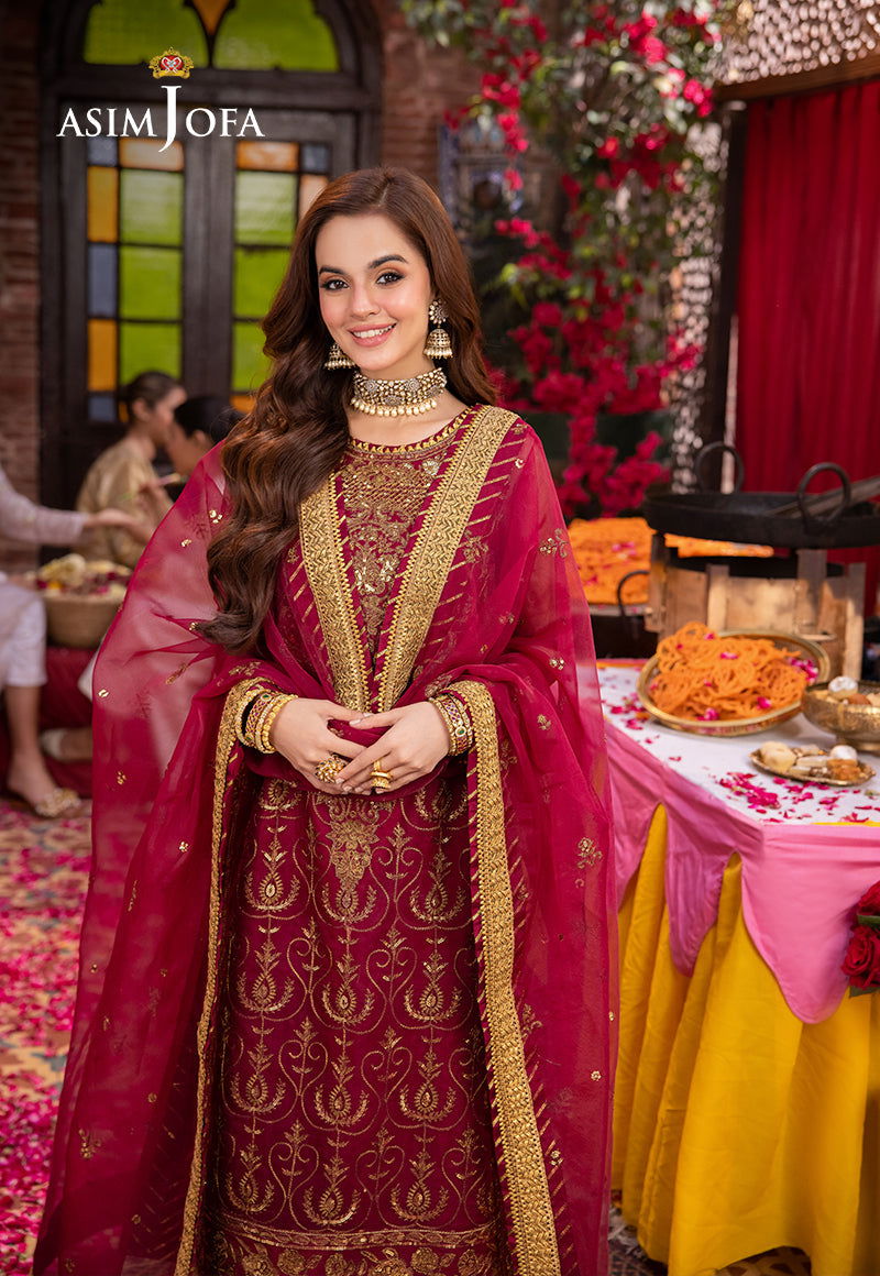 Asim Jofa Pyaar Diyan Gallan Unstitched 3pcs - Jotey