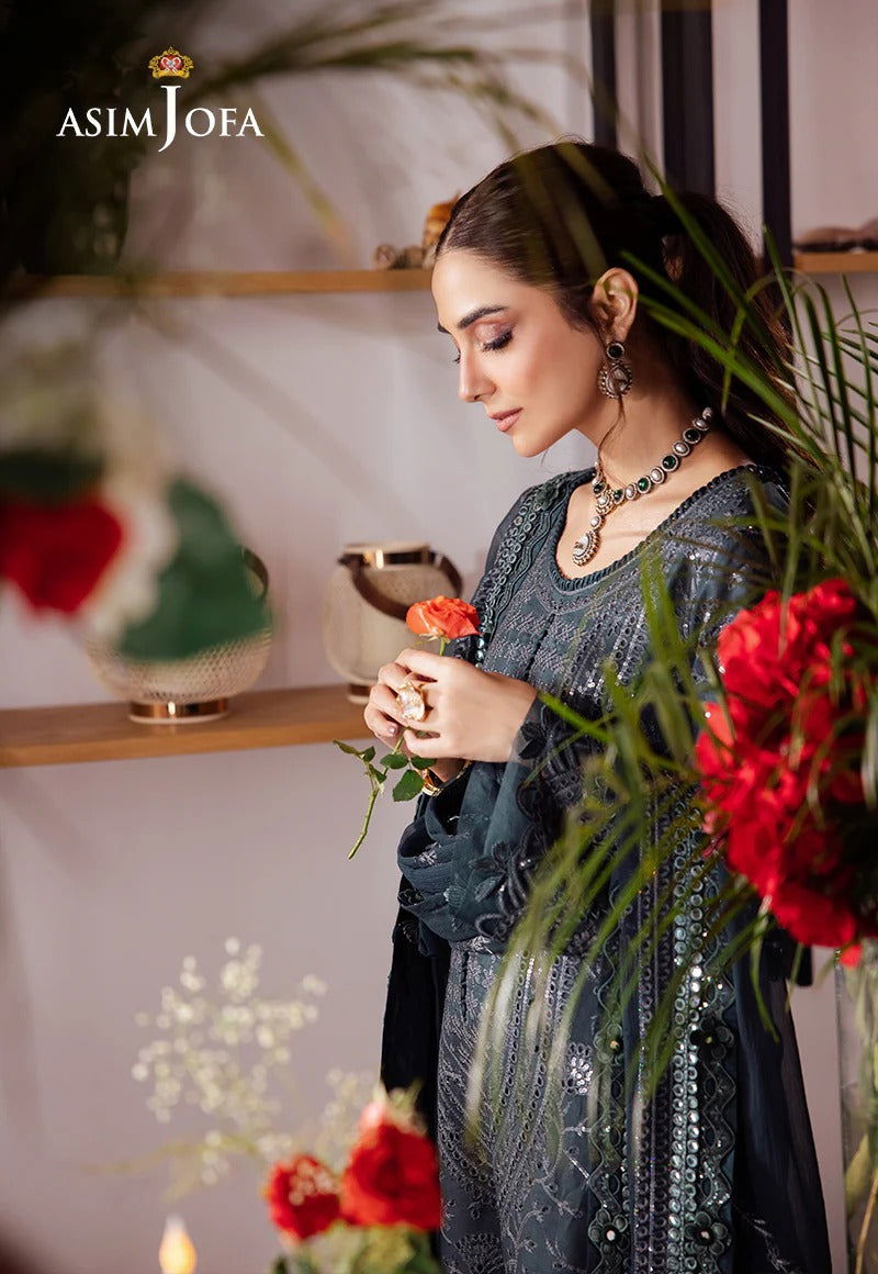 Asim Jofa Uraan  Embroidered Unstitched 3pcs - Jotey