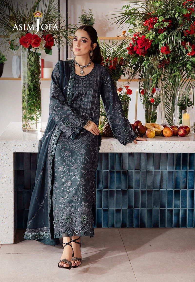 Asim Jofa Uraan  Embroidered Unstitched 3pcs - Jotey