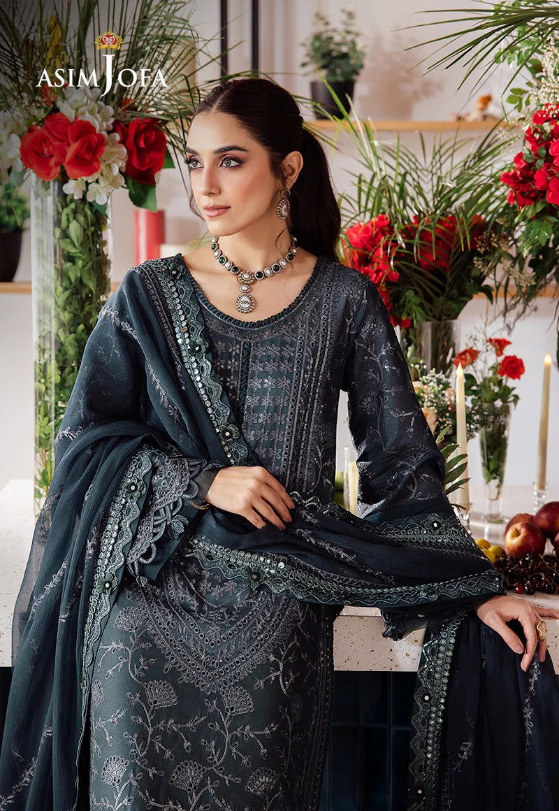 Asim Jofa Uraan  Embroidered Unstitched 3pcs - Jotey