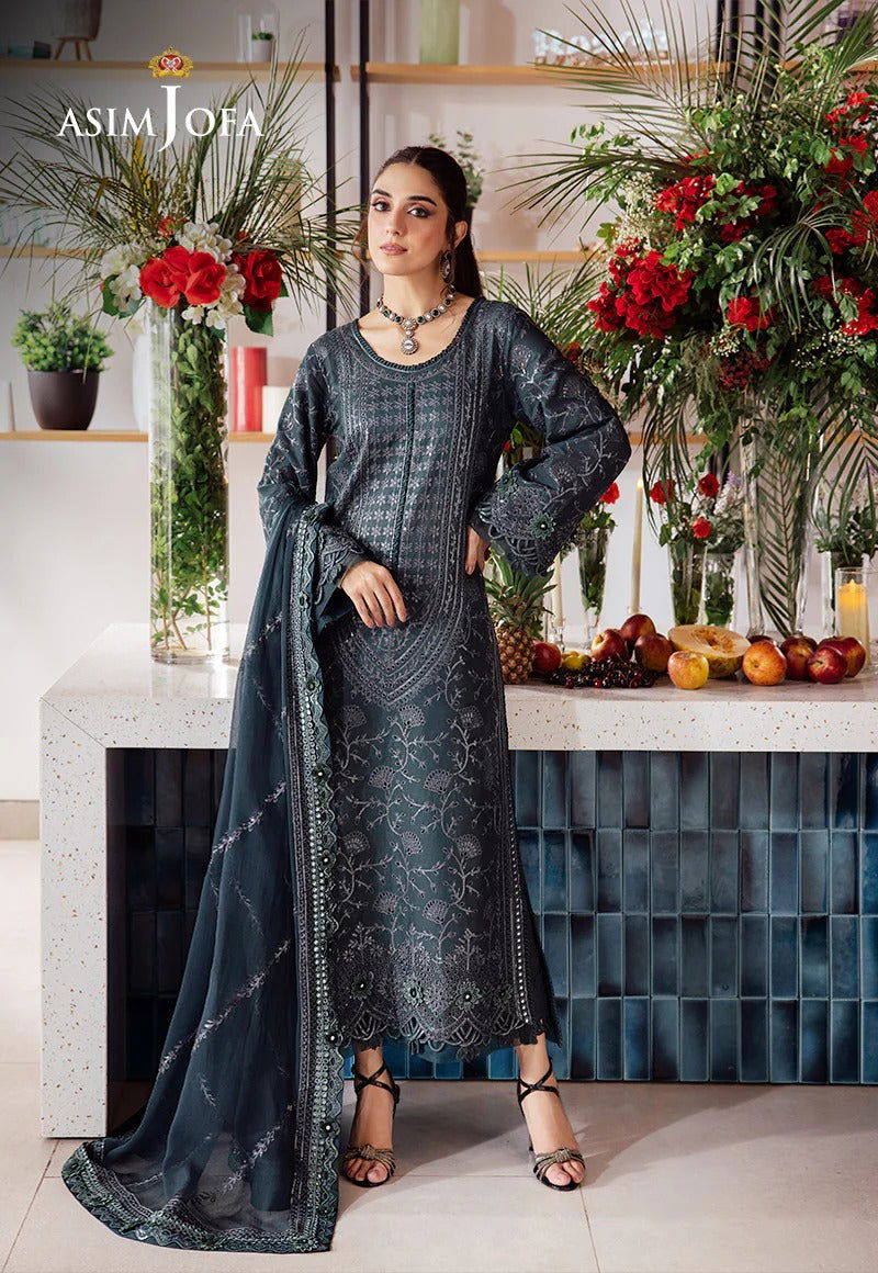 Asim Jofa Uraan  Embroidered Unstitched 3pcs - Jotey