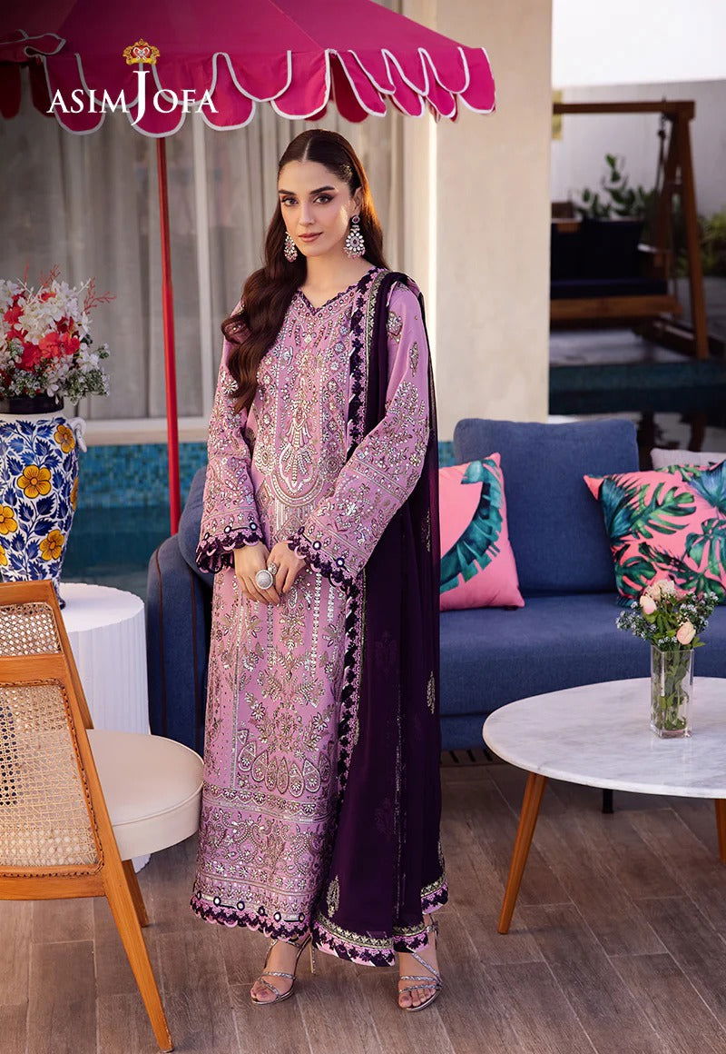 Asim Jofa Uraan  Embroidered Unstitched 3pcs - Jotey
