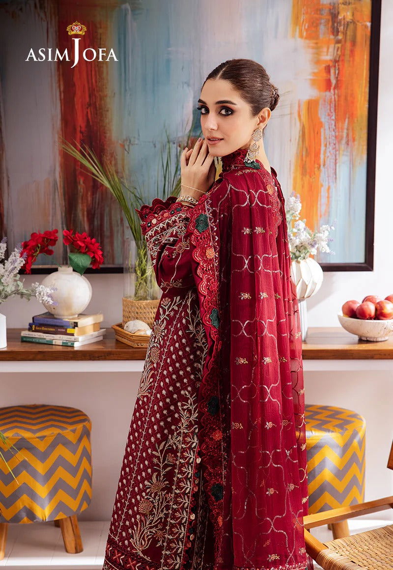Asim Jofa Uraan  Embroidered Unstitched 3pcs - Jotey