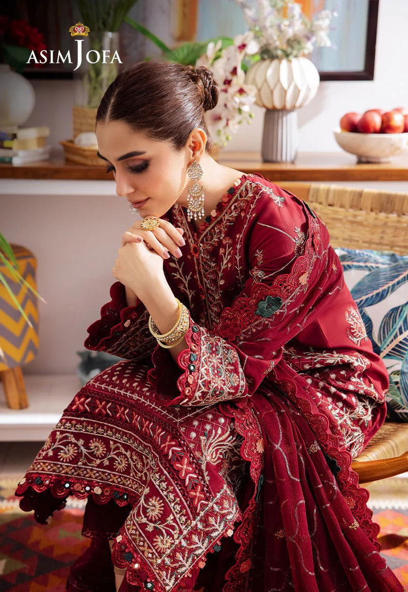 Asim Jofa Uraan  Embroidered Unstitched 3pcs - Jotey
