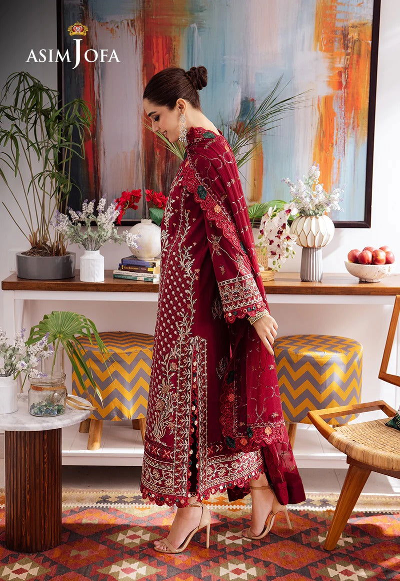 Asim Jofa Uraan  Embroidered Unstitched 3pcs - Jotey