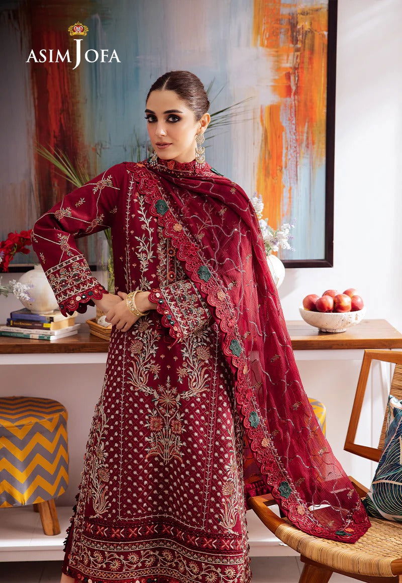 Asim Jofa Uraan  Embroidered Unstitched 3pcs - Jotey