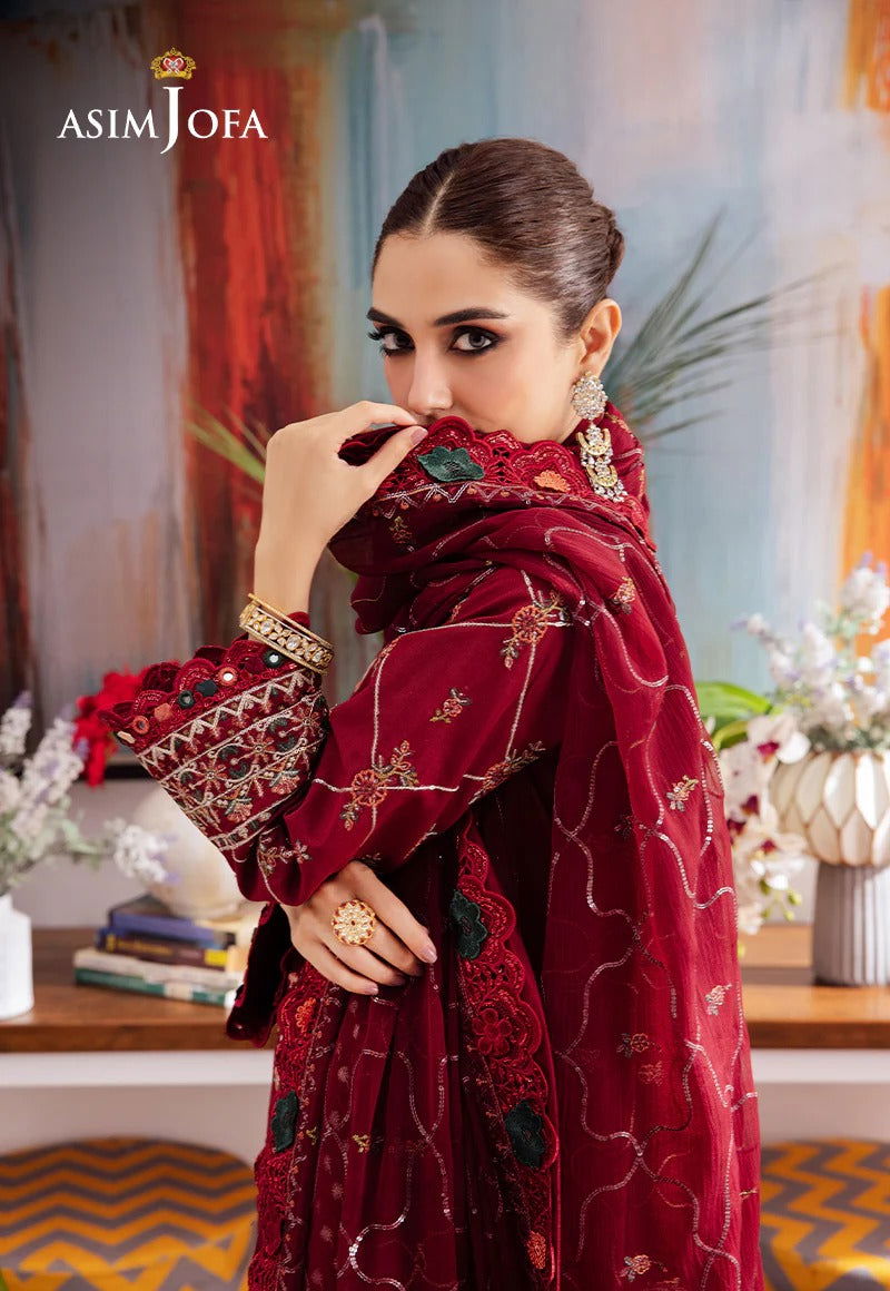 Asim Jofa Uraan  Embroidered Unstitched 3pcs - Jotey