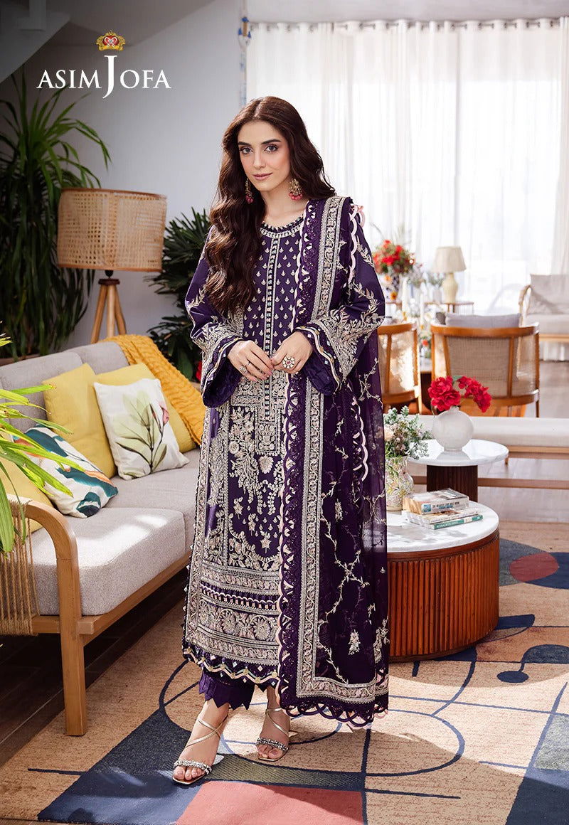 Asim Jofa Uraan  Embroidered Unstitched 3pcs - Jotey