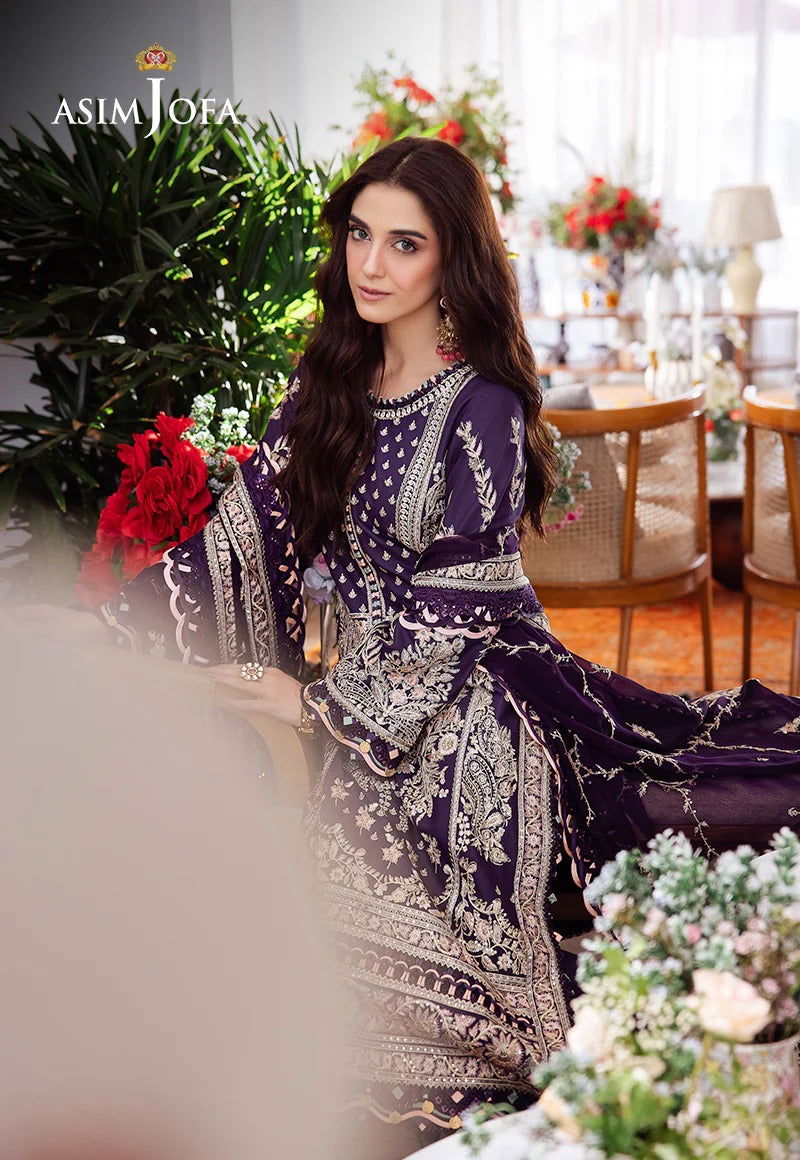 Asim Jofa Uraan  Embroidered Unstitched 3pcs - Jotey
