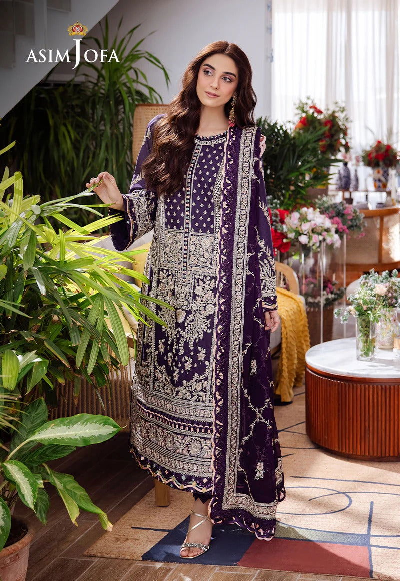 Asim Jofa Uraan  Embroidered Unstitched 3pcs - Jotey