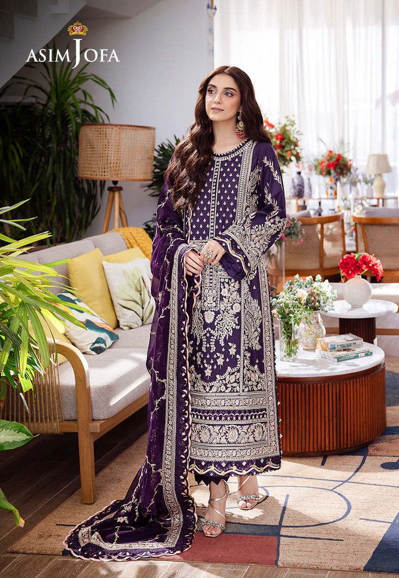 Asim Jofa Uraan  Embroidered Unstitched 3pcs - Jotey