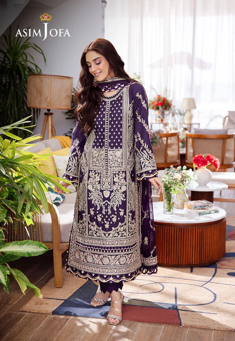 Asim Jofa Uraan  Embroidered Unstitched 3pcs - Jotey
