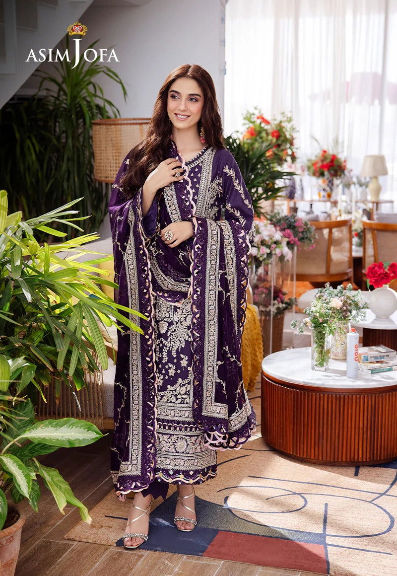 Asim Jofa Uraan  Embroidered Unstitched 3pcs - Jotey