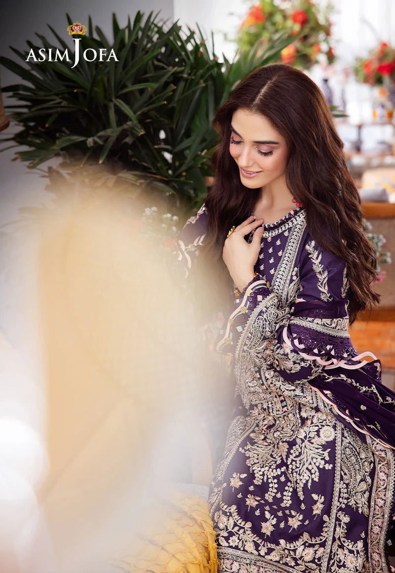 Asim Jofa Uraan  Embroidered Unstitched 3pcs - Jotey