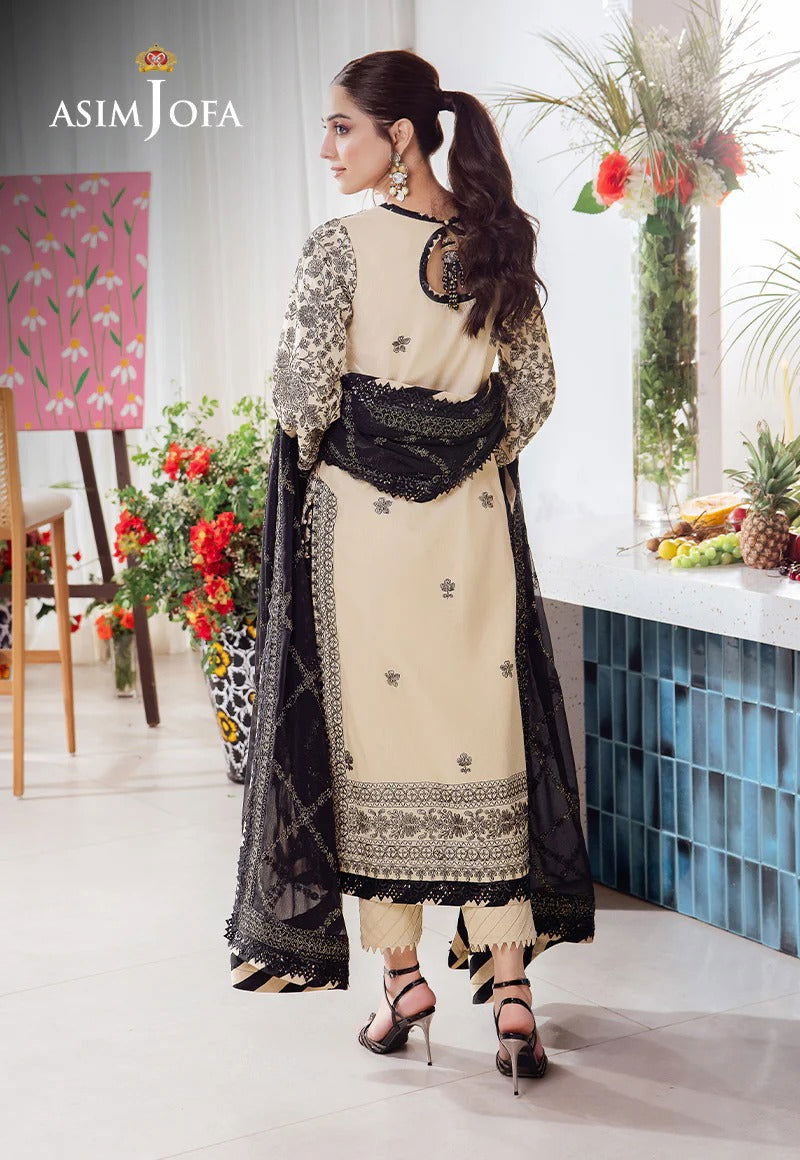 Asim Jofa Uraan  Embroidered Unstitched 3pcs - Jotey