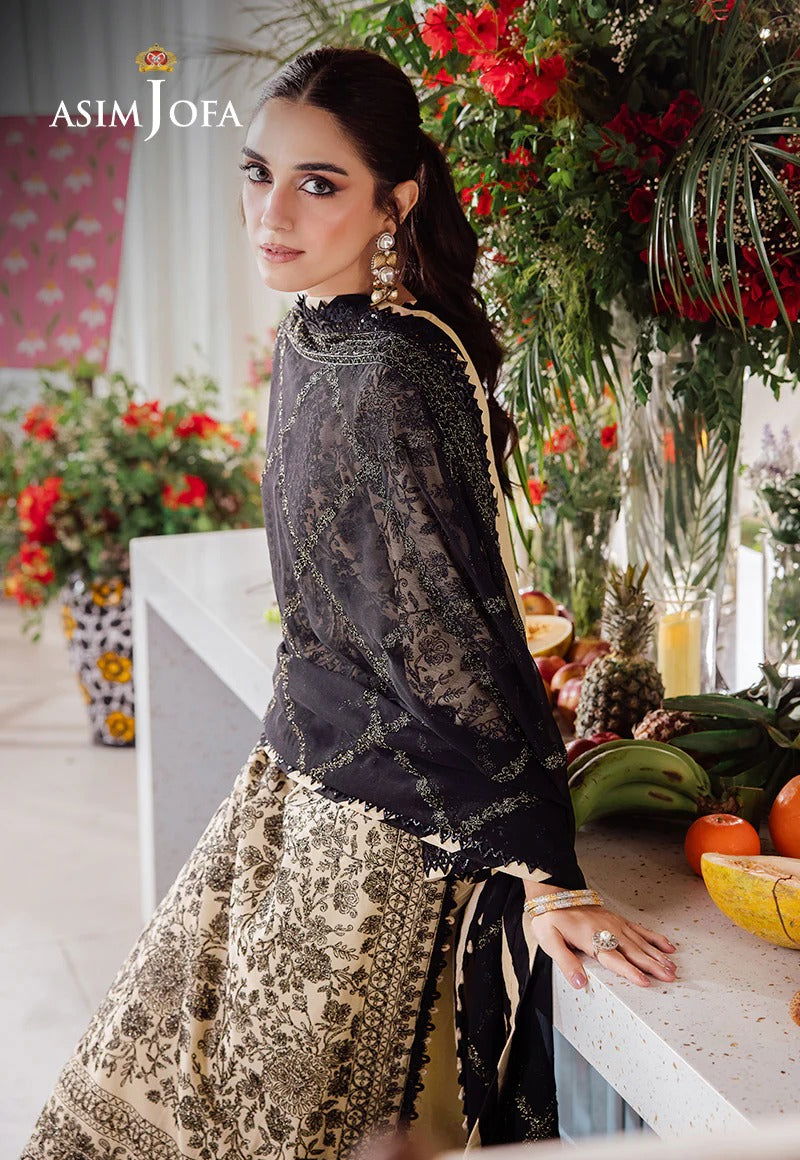 Asim Jofa Uraan  Embroidered Unstitched 3pcs - Jotey