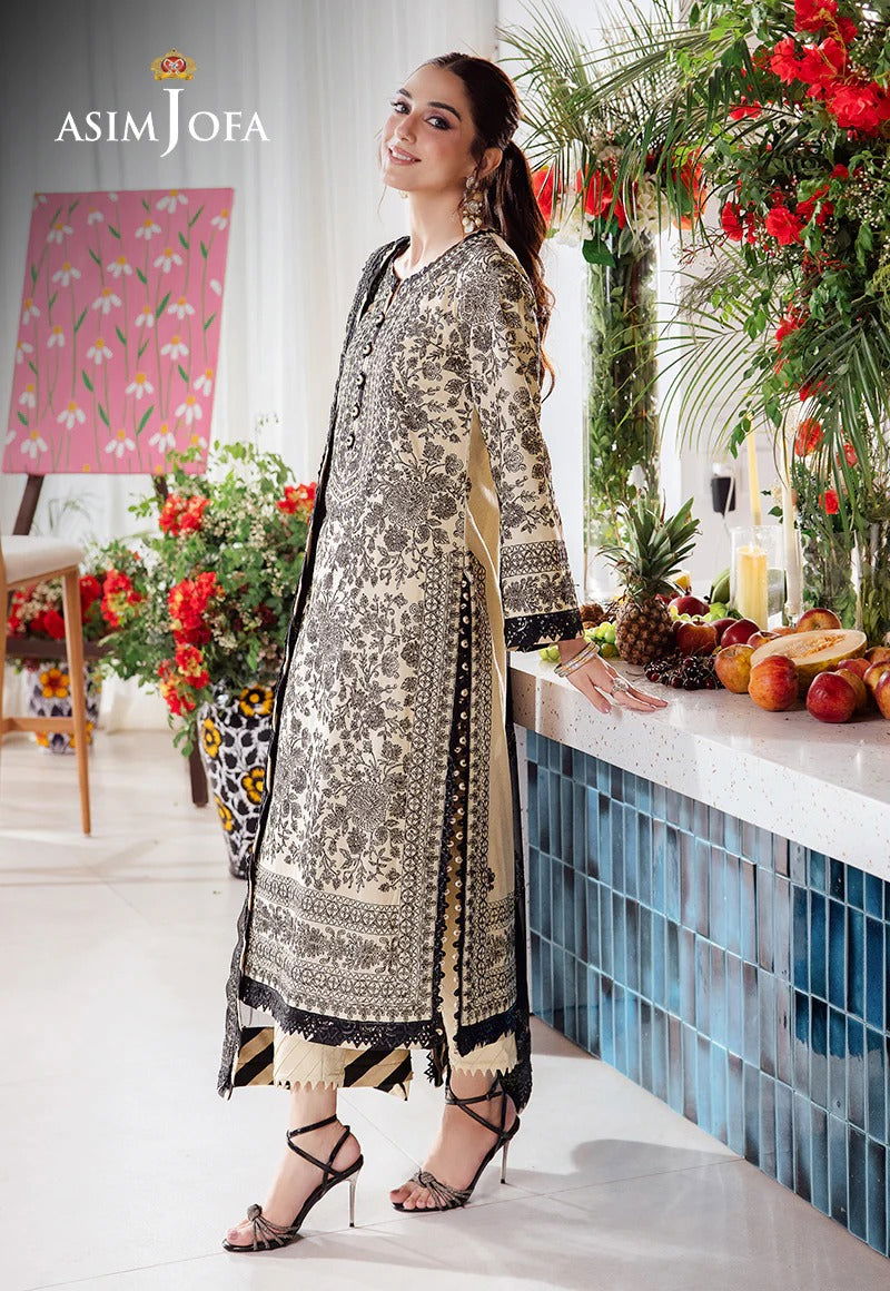 Asim Jofa Uraan  Embroidered Unstitched 3pcs - Jotey
