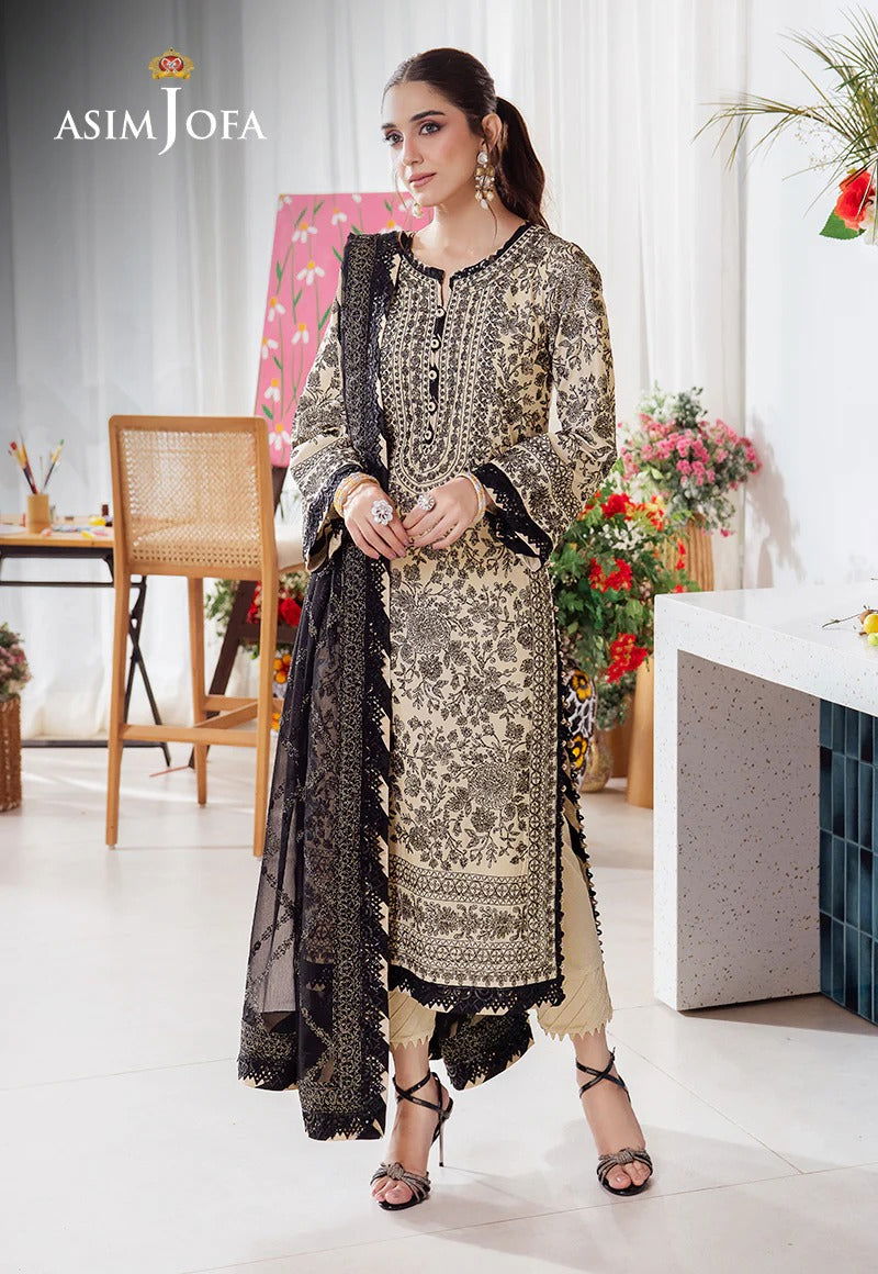 Asim Jofa Uraan  Embroidered Unstitched 3pcs - Jotey