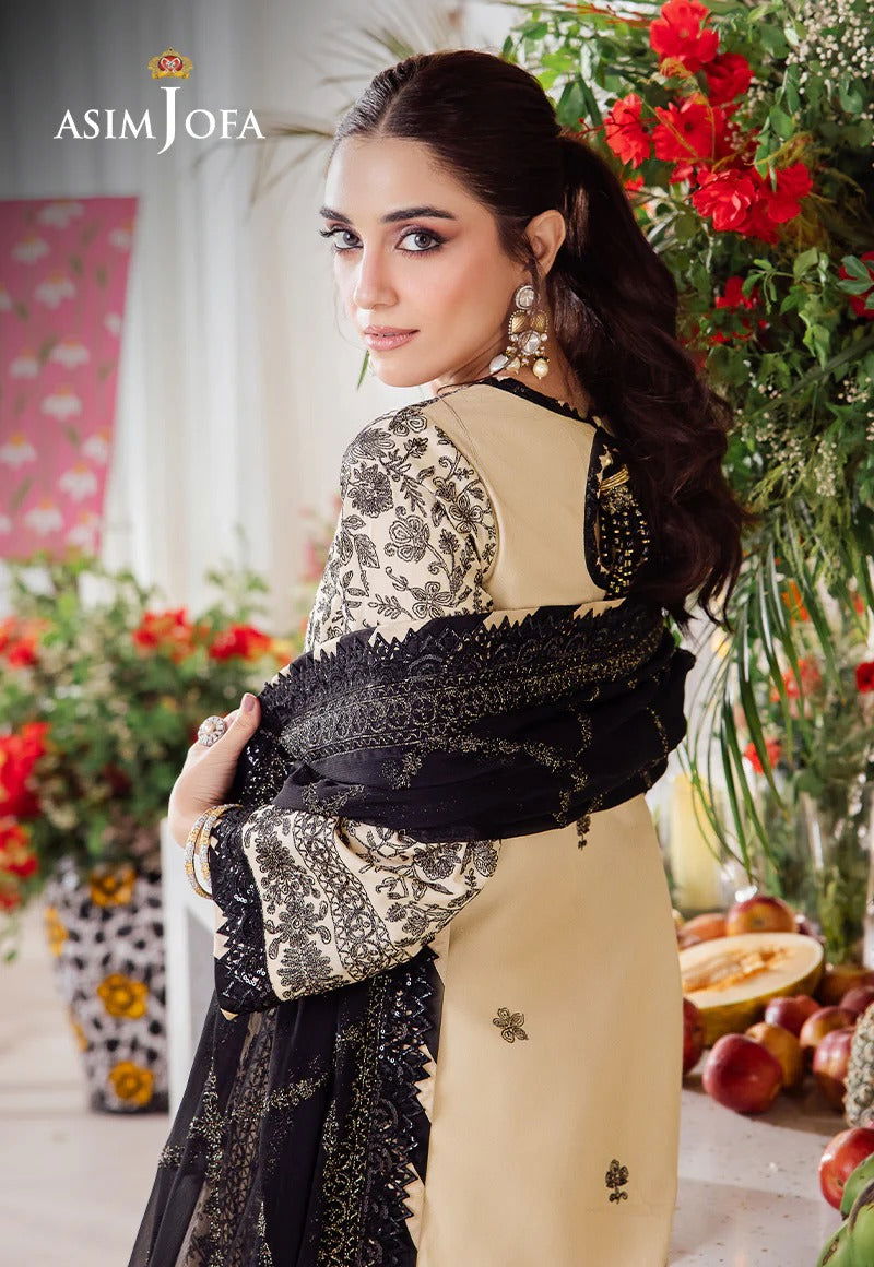 Asim Jofa Uraan  Embroidered Unstitched 3pcs - Jotey