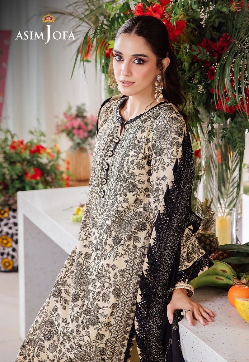 Asim Jofa Uraan  Embroidered Unstitched 3pcs - Jotey