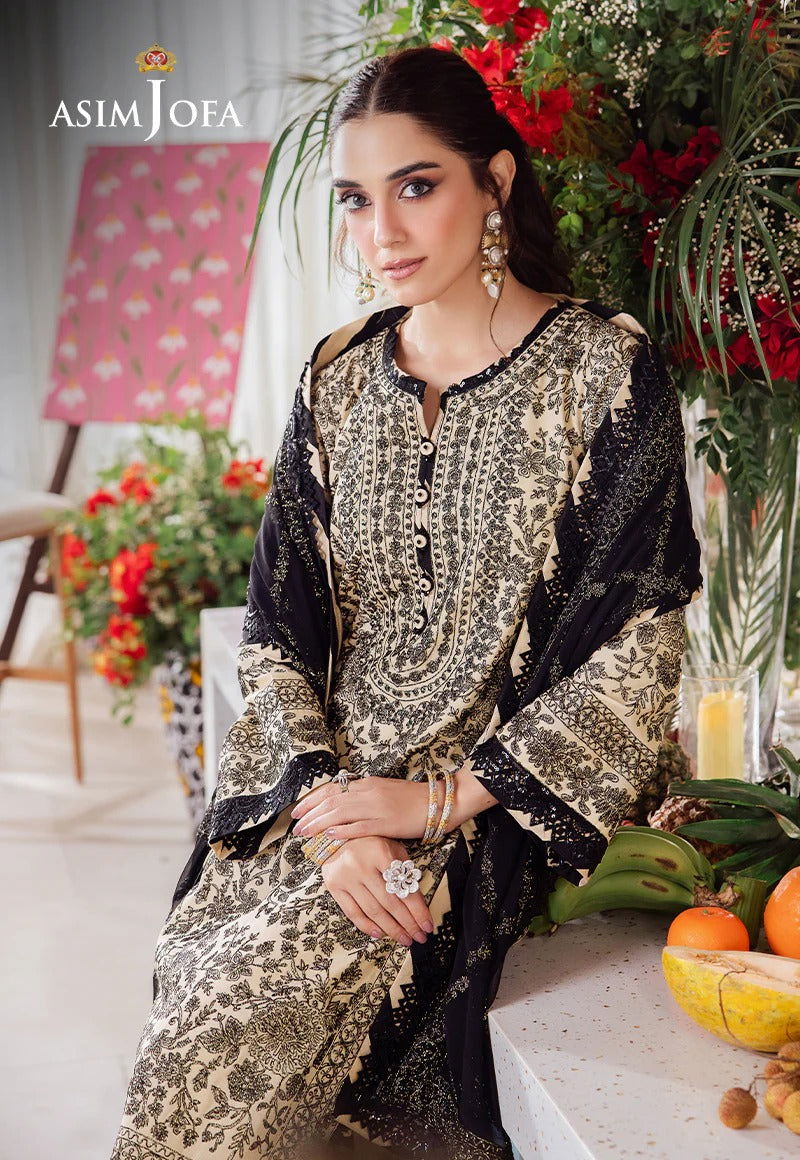 Asim Jofa Uraan  Embroidered Unstitched 3pcs - Jotey