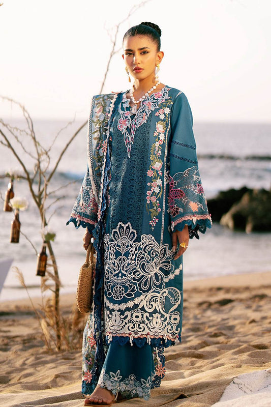 AJR Dastan Embroidered Luxury Lawn Unstitched 3pcs - Jotey
