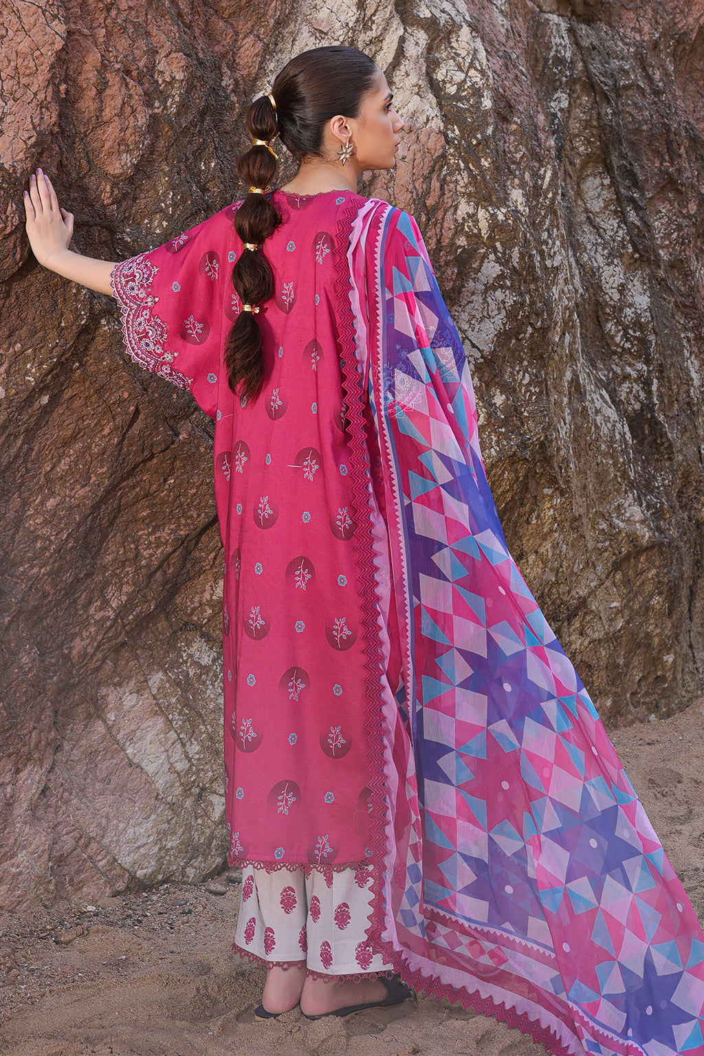 Ayzel Tropicana Vol 2 Unstitched Lawn 3pcs - Jotey
