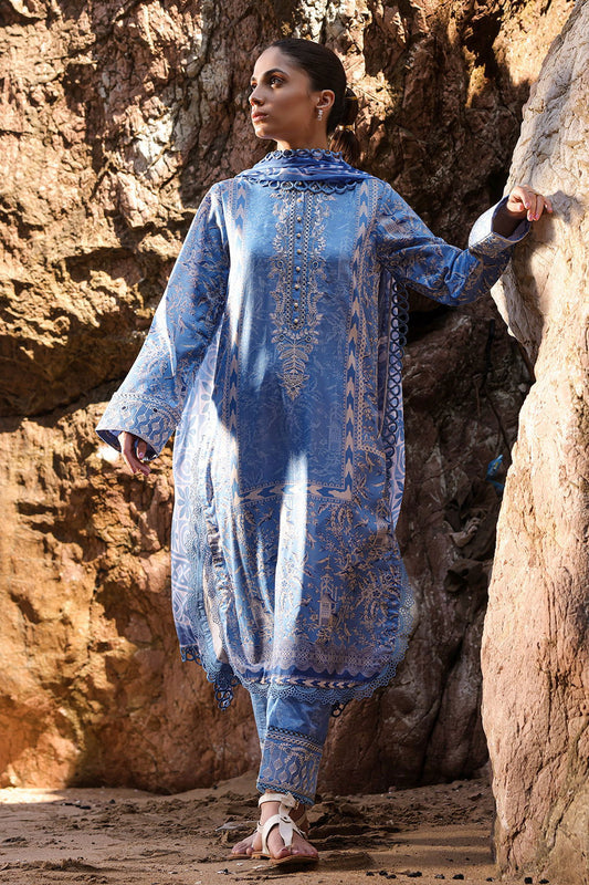 Ayzel Tropicana Vol 2 Unstitched Lawn 3pcs - Jotey