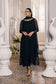 Azure Eid Drop 1 Ensembles Chiffon Unstitched 3Pcs - Jotey