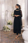 Azure Eid Drop 1 Ensembles Chiffon Unstitched 3Pcs - Jotey