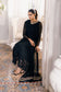 Azure Eid Drop 1 Ensembles Chiffon Unstitched 3Pcs - Jotey