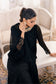 Azure Eid Drop 1 Ensembles Chiffon Unstitched 3Pcs - Jotey