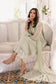 Azure Eid Drop 1 Ensembles Chiffon Unstitched 3Pcs - Jotey