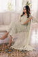 Azure Eid Drop 1 Ensembles Chiffon Unstitched 3Pcs - Jotey
