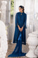 Azure Eid Drop 1 Ensembles Chiffon Unstitched 3Pcs - Jotey