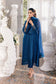 Azure Eid Drop 1 Ensembles Chiffon Unstitched 3Pcs - Jotey