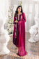 Azure Eid Drop 1 Ensembles Chiffon Unstitched 3Pcs - Jotey