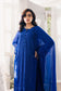 Azure Eid Drop 1 Ensembles Chiffon Unstitched 3Pcs - Jotey