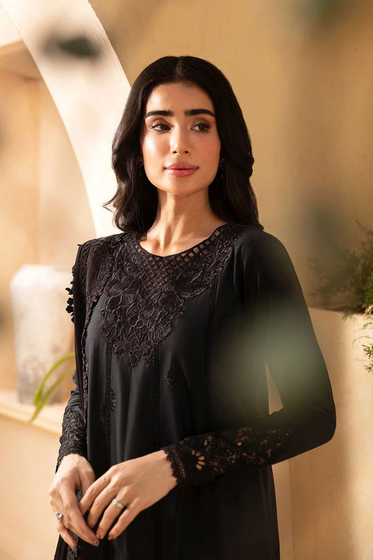 Azure Luxe Premium Cambric Cotton EMB. Unstitched 3pcs - Jotey