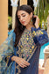 Azure Luxury Lawn Jacquard 3Pcs - Jotey