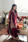 Azure Luxe'25 Embroidered Chiffon Unstitched 3pcs - Jotey