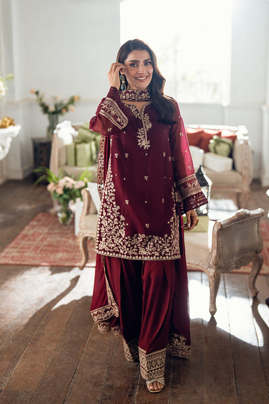 Azure Luxe'25 Embroidered Chiffon Unstitched 3pcs