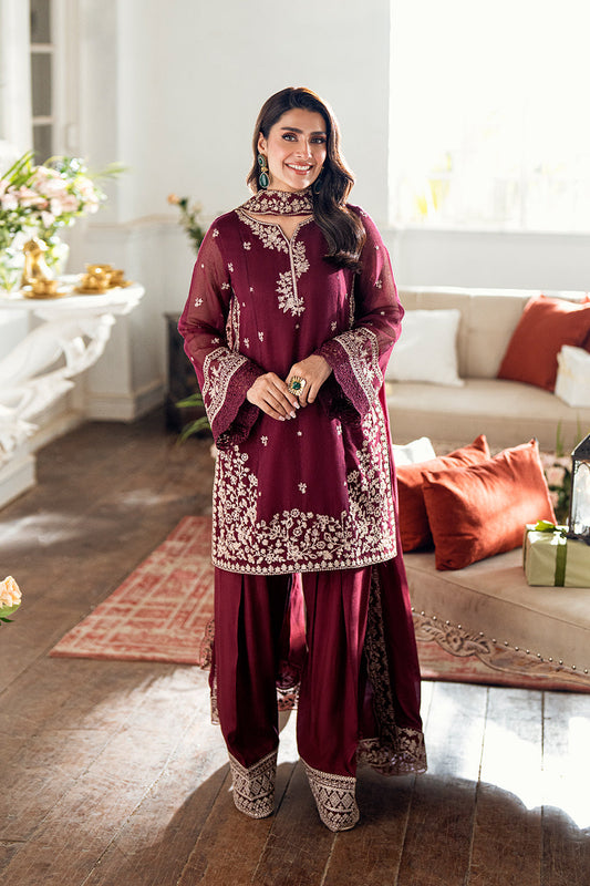 Azure Luxe'25 Embroidered Chiffon Unstitched 3pcs