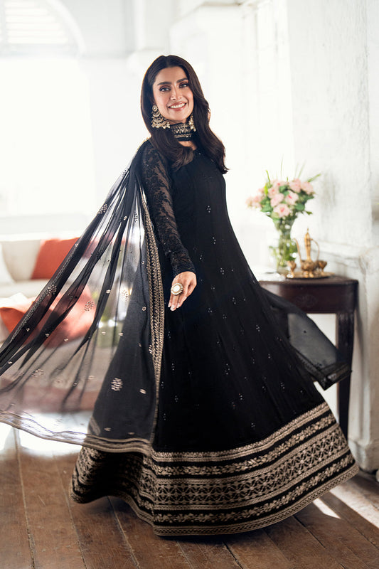 Azure Luxe'25 Embroidered Chiffon Unstitched 3pcs