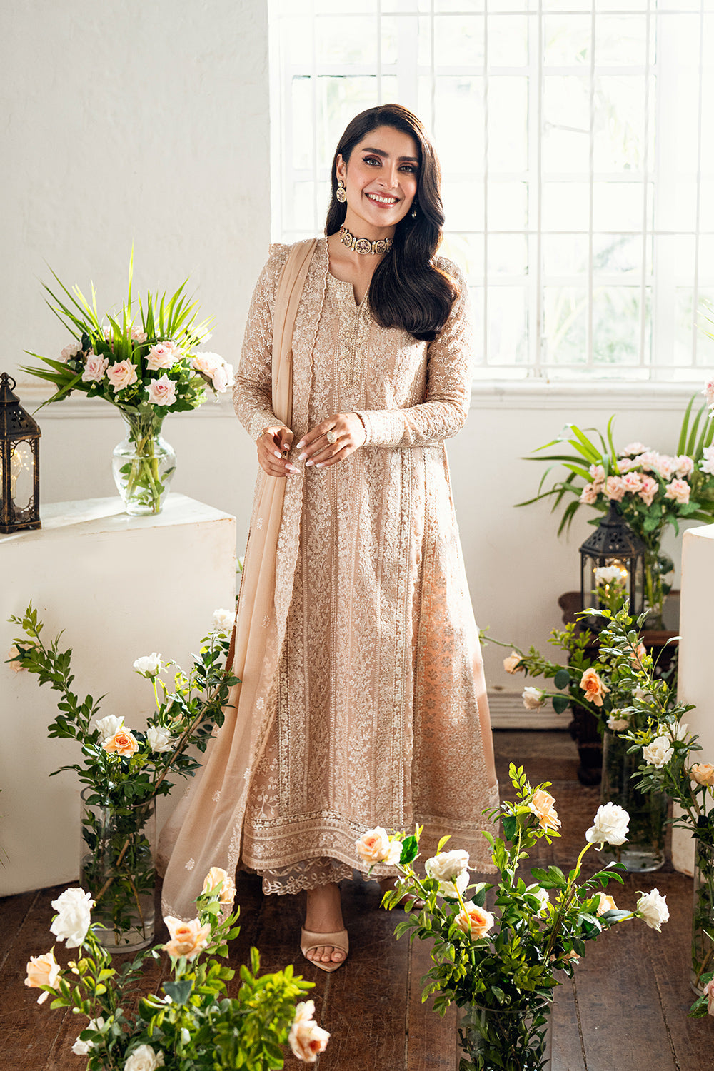 Azure Luxe'25 Embroidered Chiffon Unstitched 3pcs